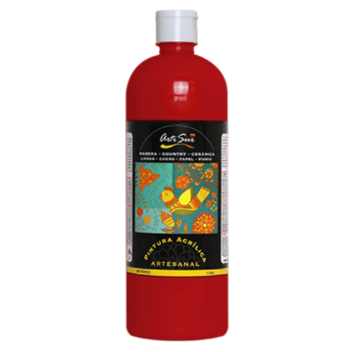 Imagen de ARTI SUR PINTURA ARTESANAL ROJO CEREZA -1 Litro