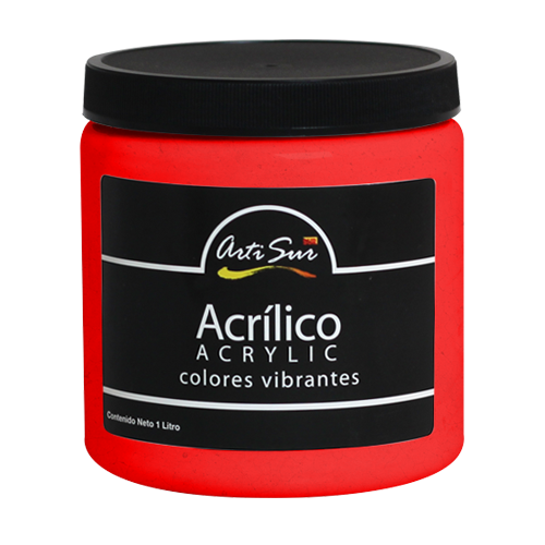 Imagen de ARTI SUR ACRÍLICO ROJO CADMIO -1 Litro