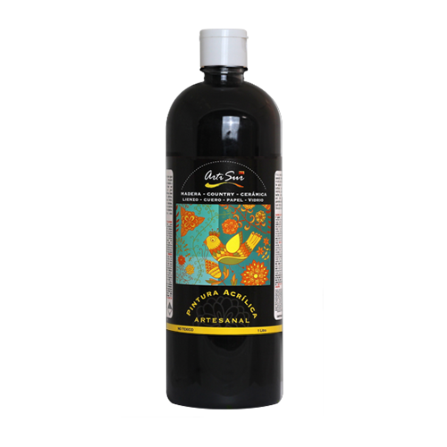 Imagen de ARTI SUR PINTURA ARTESANAL NEGRO -1 Litro