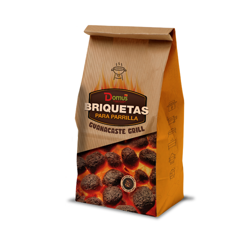 Imagen de BRIQUETAS GUANACASTE GRILL DOMUS  Bolsa 2 KG
