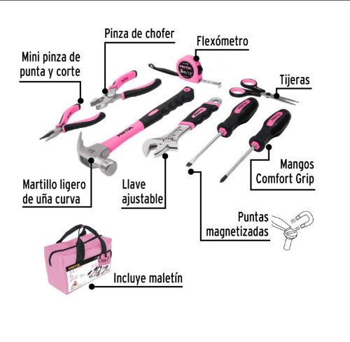 Imagen de SET HERRAMIENTAS PARA DAMA 8 PIEZAS - 1 unidad