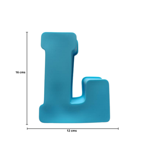 Imagen de MOLDE RESINA LETRA GRANDE L - 1 unidad