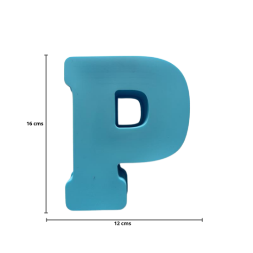 Imagen de MOLDE RESINA LETRA GRANDE P - 1 unidad