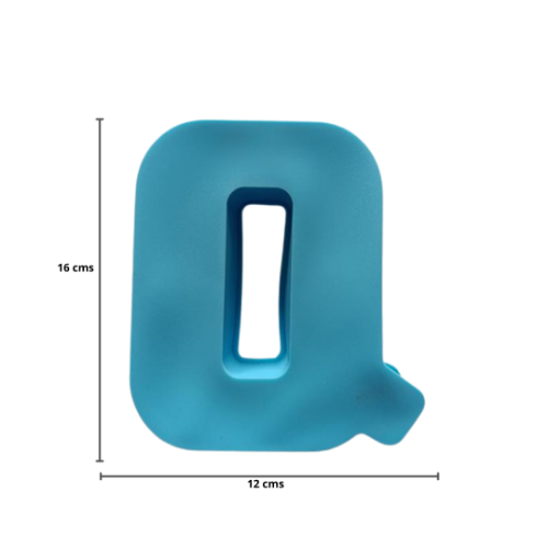 Imagen de MOLDE RESINA LETRA GRANDE Q - 1 unidad