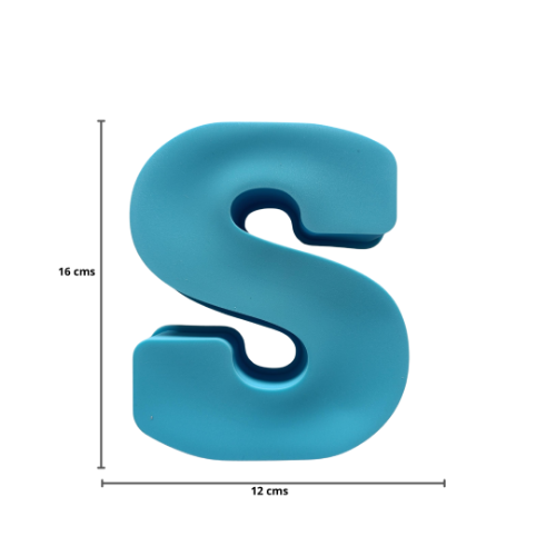 Imagen de MOLDE RESINA LETRA GRANDE S - 1 unidad