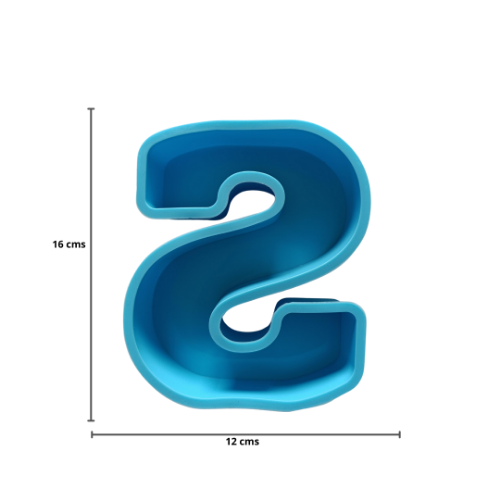 Imagen de MOLDE RESINA LETRA GRANDE S - 1 unidad