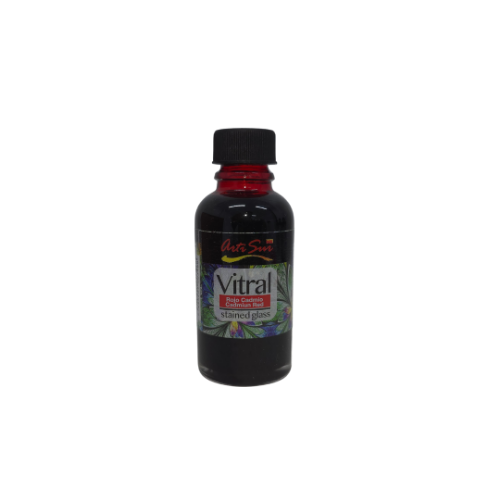 Imagen de ARTI SUR PINTURA VITRAL ROJO CADMIO 30 ml