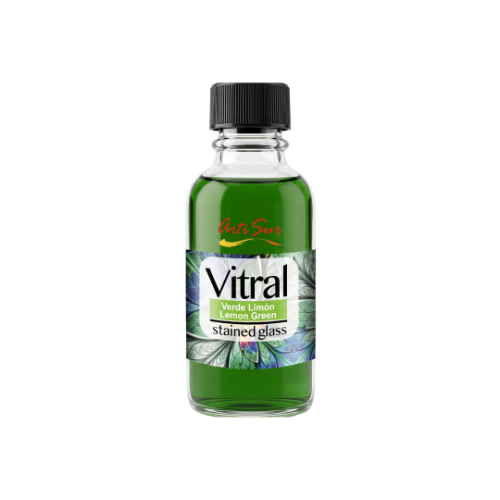 Imagen de ARTI SUR PINTURA VITRAL VERDE LIMÓN 30 ml