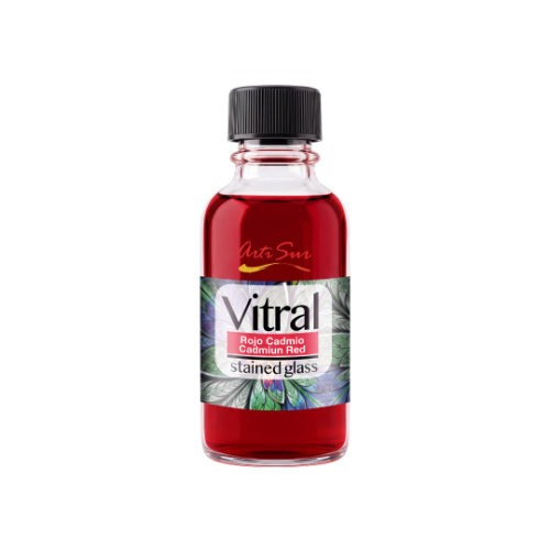 Imagen de ARTI SUR PINTURA VITRAL ROJO CADMIO 30 ml