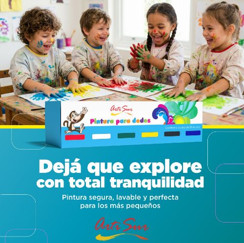 Imagen de  KIT PINTURA PARA DEDOS ARTI SUR