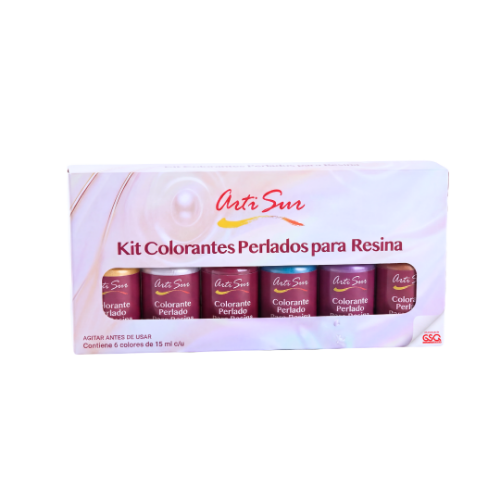 Imagen de KIT COLORANTES PERLADOS PARA RESINA ARTI SUR 15 ml