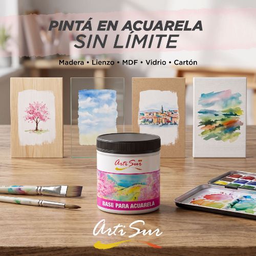 Imagen de BASE PARA ACUARELA ARTI SUR BLANCO 250 ml
